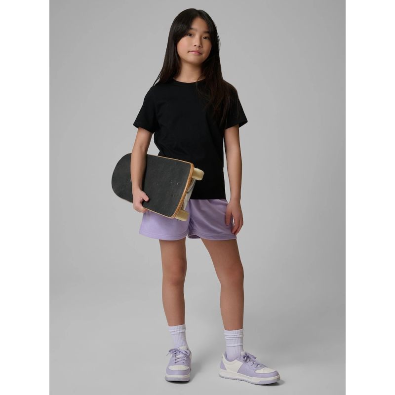 Girls' regular-fit plain T-shirt 4F 4FJRMM00TTSHF3553-20S