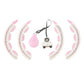 HMS HHW06 hula hoop with studs, weight and counter, pink In preparation Your Sports Performance