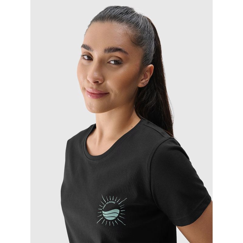 Women's regular printed T-shirt 4F 4FRSS24TTSHF2547-20S *Kategoria tymczasowa Your Sports Performance