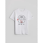 Men's regular printed T-shirt 4F 4FRAW26TTSHM4470-10S