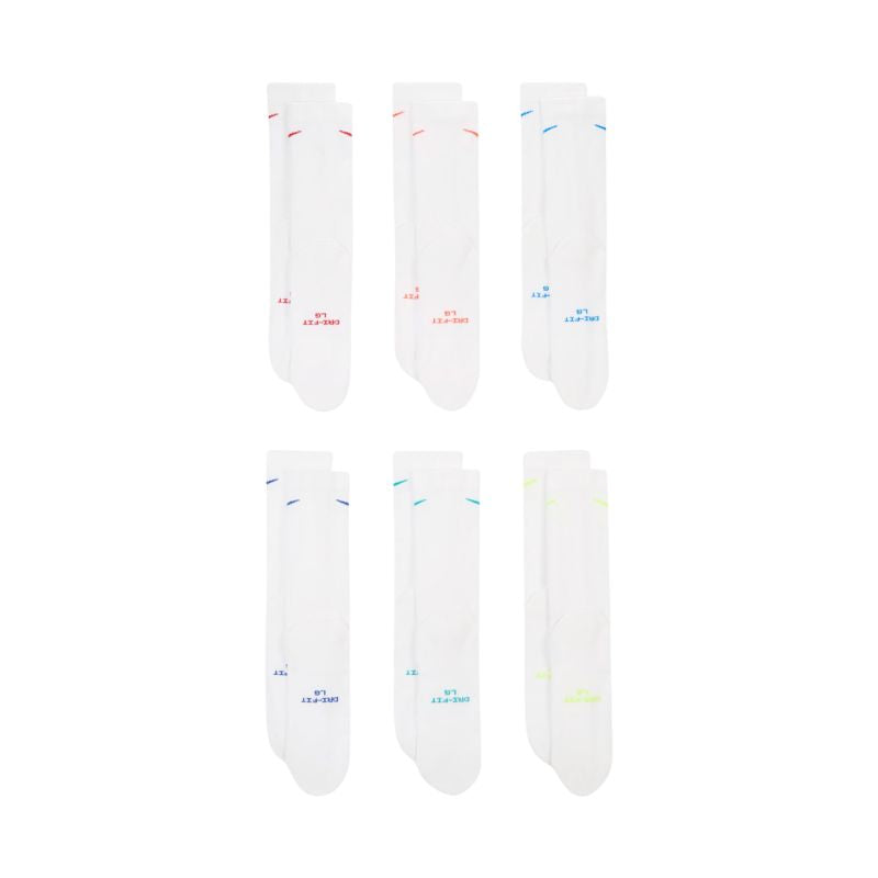 Nike Everyday Elevated Socks 6 Pairs White HQ8021 906