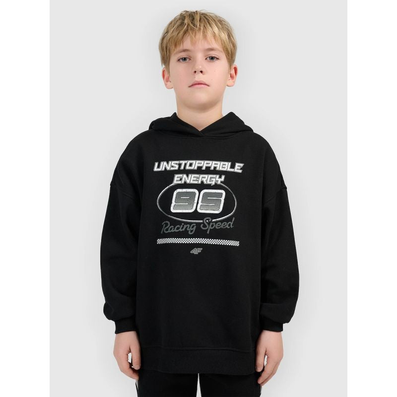 Boy's loose sweatshirt with hood 4F 4FJRSS26TSWSM2814-20S