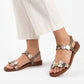 Brown women's sandals M.Daszyński MR1958-1 M. Daszyński