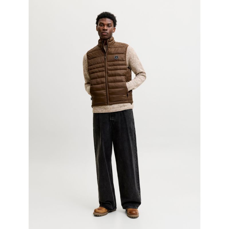 Jack&Jones Men's Vest JJEKINGSLEY LIGHT BODYWARMER COLLAR NOOS 12298870 COCCA