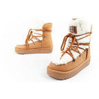 D.Franklin women's winter snow boots, fashionable fur lining, high D.Franklin