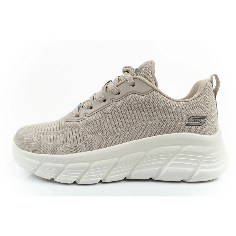 Skechers Bobs B Flex women's sneakers, fashionable beige Skechers