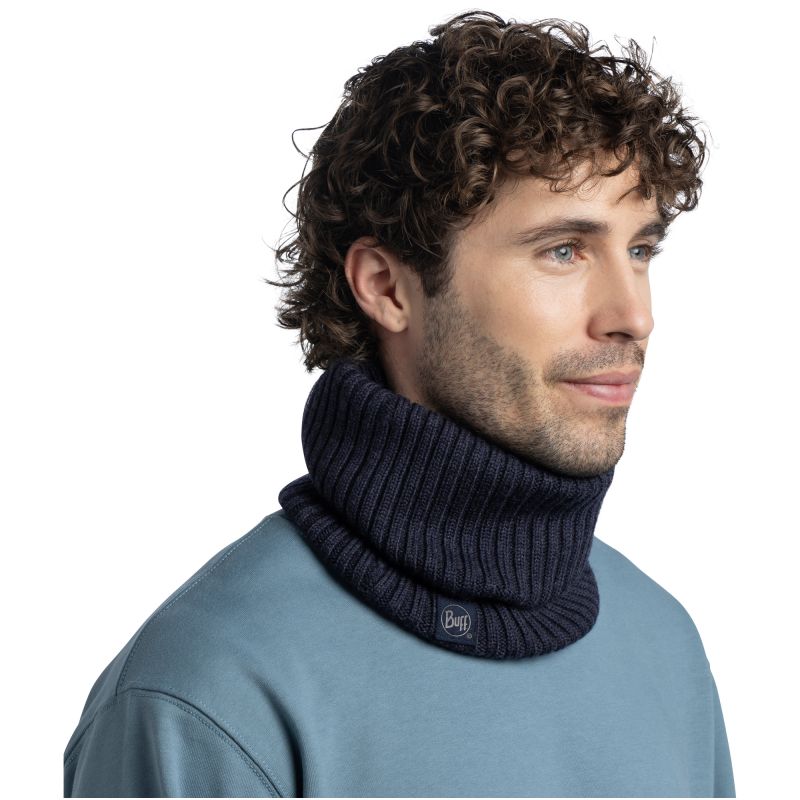 BUFF KNITTED NECKWARMER NORVAL Bandana NIGHT BLUE
