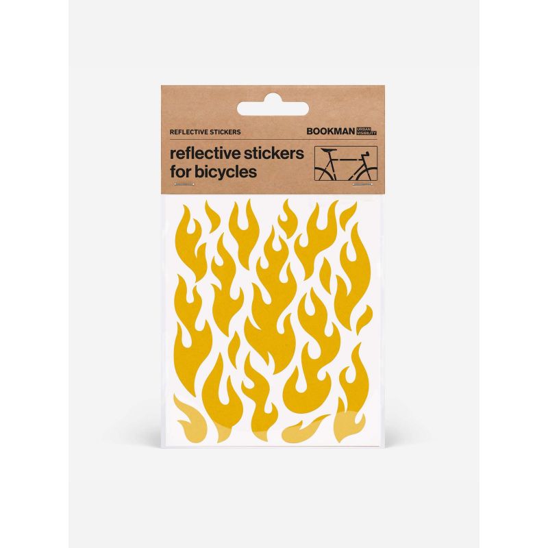 BOOKMAN Reflective Stickers Flames sticker Import z PMSport Your Sports Performance