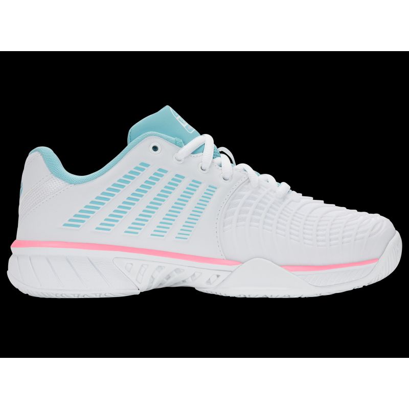 K-swiss EXPRSLIGHT3 HB PADEL WHITE/SOFT NEON BLUE/NEON BUBLE GUM-M sneakers (98900-146-M) K- Swiss
