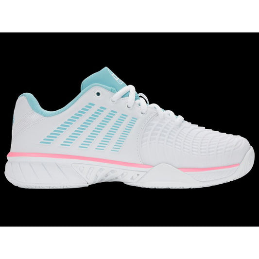 K-swiss EXPRSLIGHT3 HB PADEL WHITE/SOFT NEON BLUE/NEON BUBLE GUM-M sneakers (98900-146-M) K- Swiss