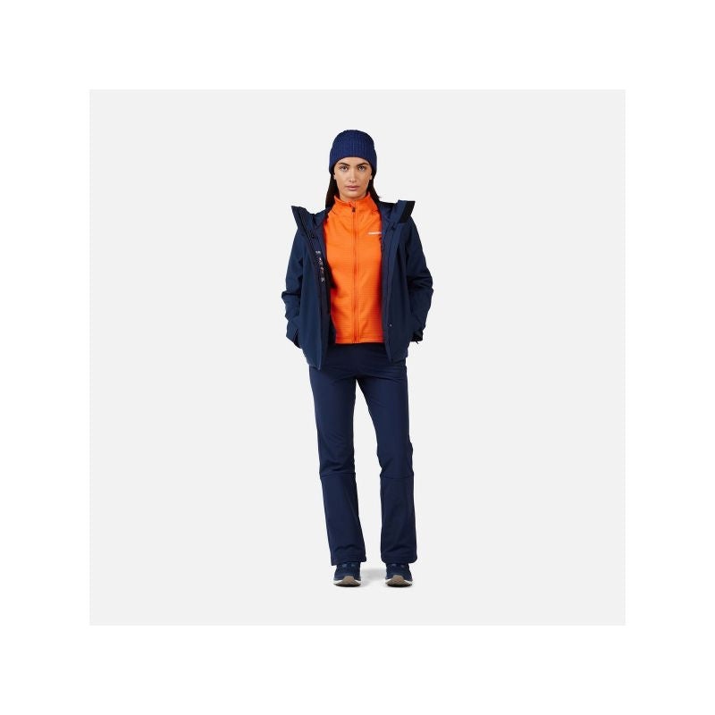 ROSSIGNOL Women's Sweatshirt W Blackside Mix HZ Fleece Orange