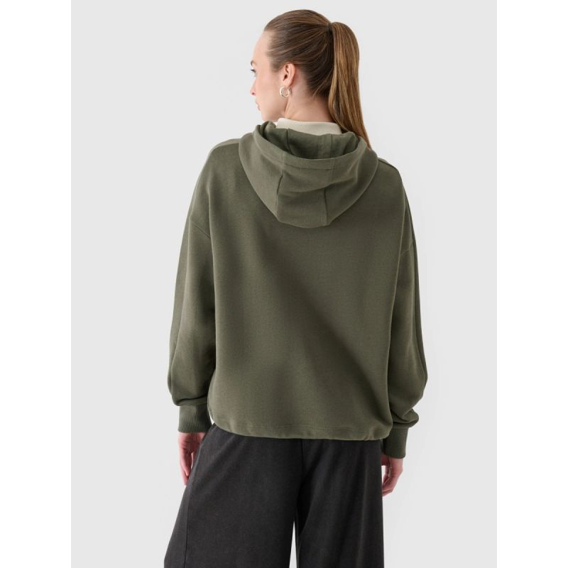 Women's sweatshirt with a hood, 4F 4FRAW24TSWSF2055-43S 4f