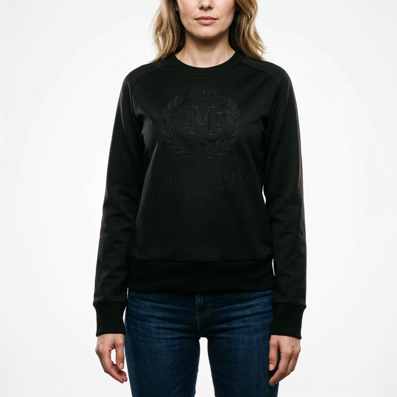 Maison Montaigne FIMOSAI BLACK MT LADY 016 sweatshirt (RBMWW6412F/MM-NOIR) Maison Montaigne
