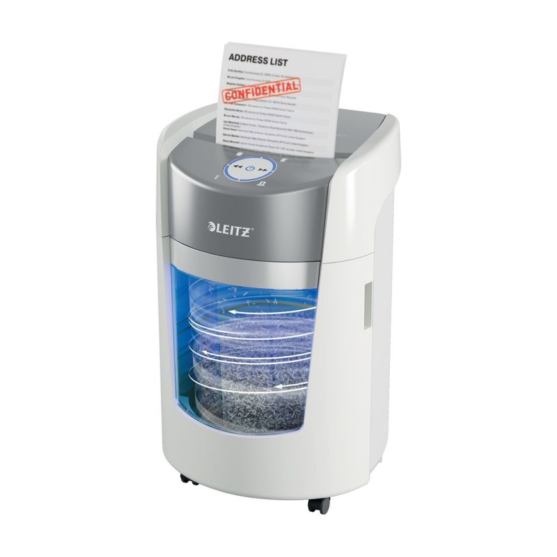 Leitz IQ OptiMax Small Office 350 shredder, 22l, P5, 8 sheets, Automatic Start/Stop, Reverse function, Rotating bin - 33% more shred capacity Urządzenia biurowe/Niszczarki Your Sports Performance