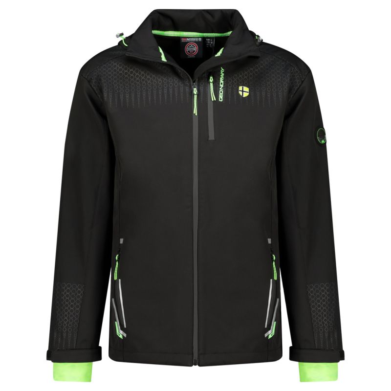 Softshell Men's Geographical Norway Trelino Black-Green Db Men 0124 black / green (WZ8556H/GN-Black / Green) Geographical Norway