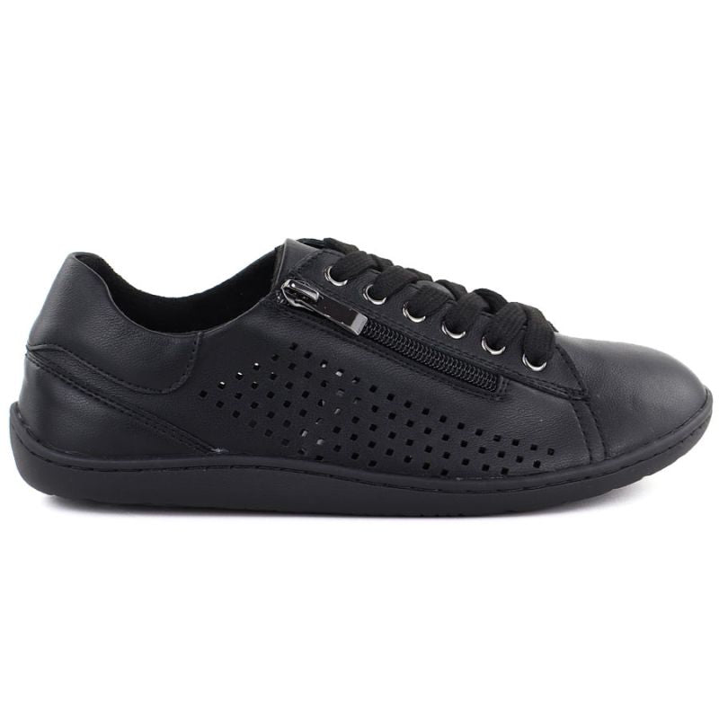 Women's leather barefoot shoes, openwork, black, Gino Fabiani OL38-6 Gino Fabiani