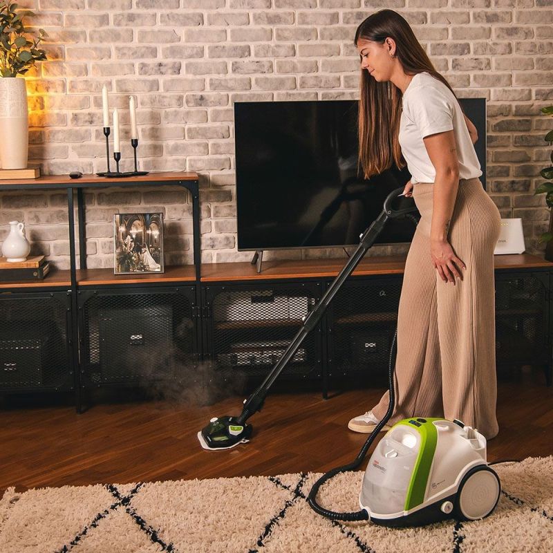 Polti Vaporetto Smart 110 Eco Steam Cleaner, Power 1500 W, Steam Pressure 4 bar, Water Tank Capacity 2 L, White/Green AGD - Produkty/Parownice Your Sports Performance