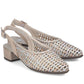 Women's metallic beige sandals Rieker 47078-90 Rieker