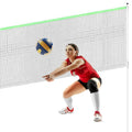 BADMINTON VOLLEYBALL NET POSTS SET 609x220CM Accessories Your Sports Performance