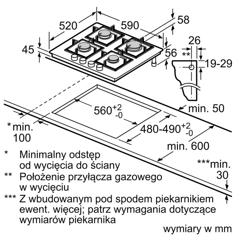 SIEMENS EN6B6PK40 gas hob AGD - Produkty/Płyty grzejne do zabudowy Your Sports Performance