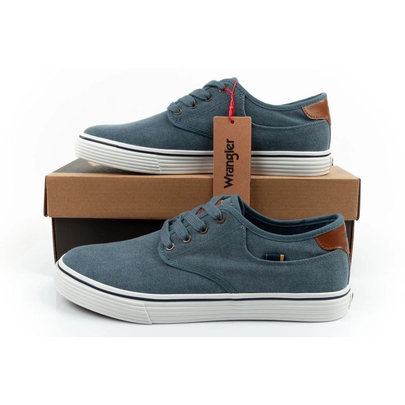 Wrangler men's Calypso Derby sneakers, blue, comfortable Wrangler
