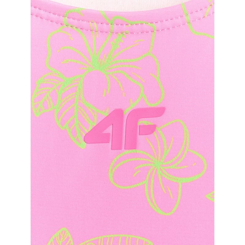 Girls' one-piece swimsuit 4F 4FJRSS26USWSF145-91A