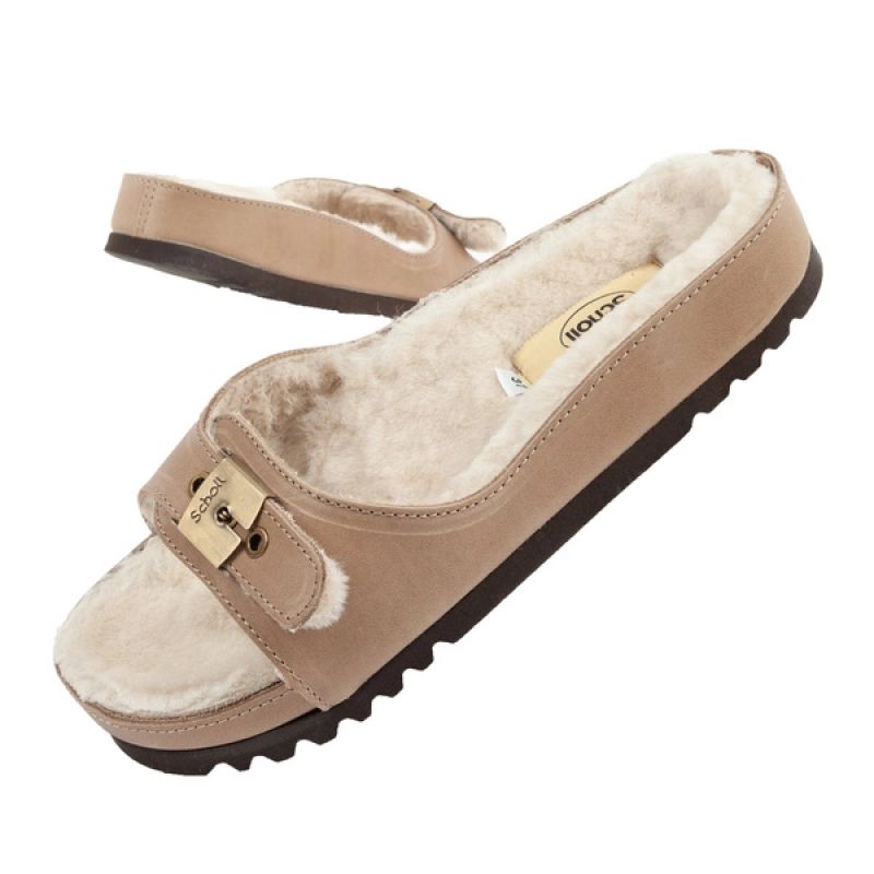 Scholl Iconic MEG Taupe W F303171062 Flip-Flops Footwear/Lifestyle/Scholl Your Sports Performance