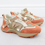 Women's beige and orange leather sneakers Goe RR2N4064 Footwear Your Sports Performance