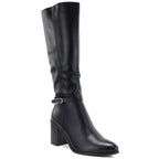 Women’s Black Block-Heel Boots Sergio Leone KZ-08