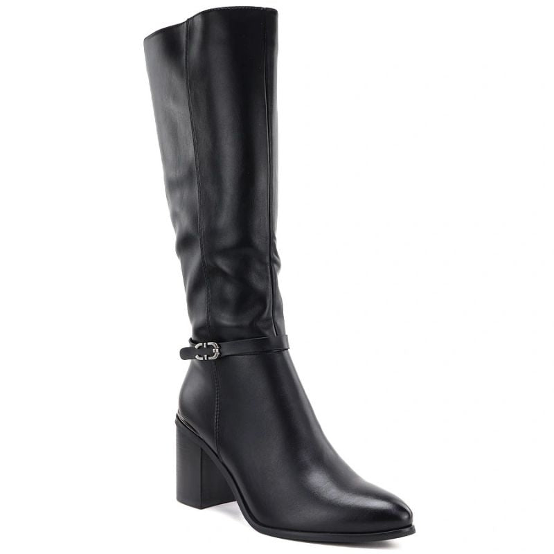 Women’s Black Block-Heel Boots Sergio Leone KZ-08