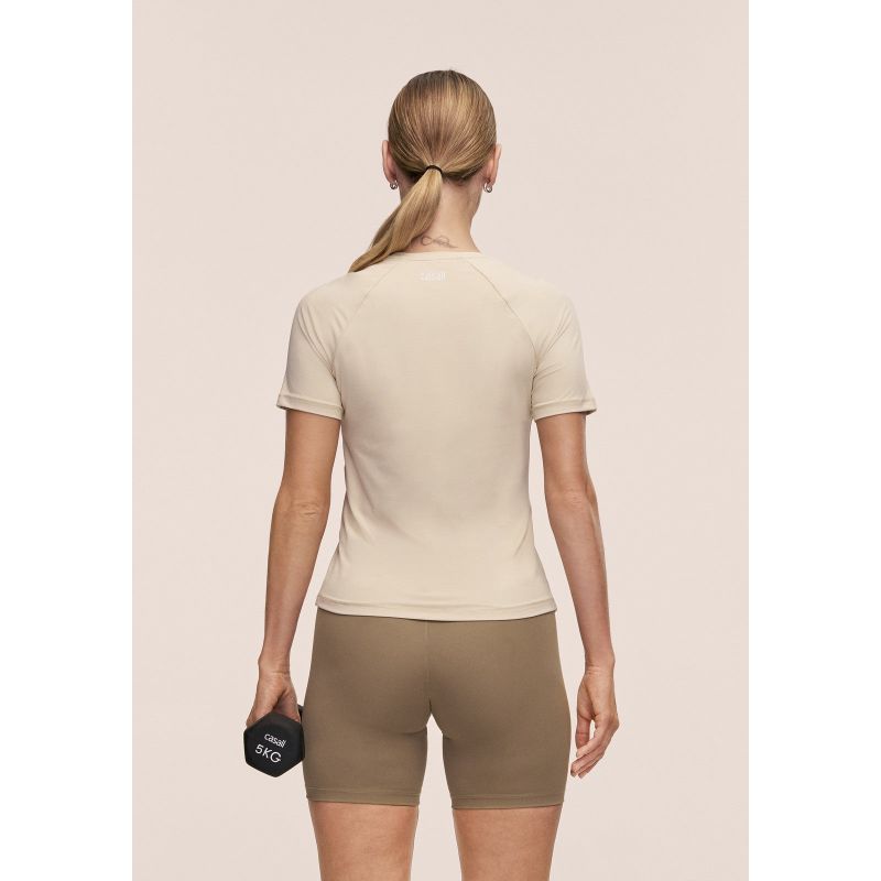 CASALL Essential Tee women's T-shirt, beige
