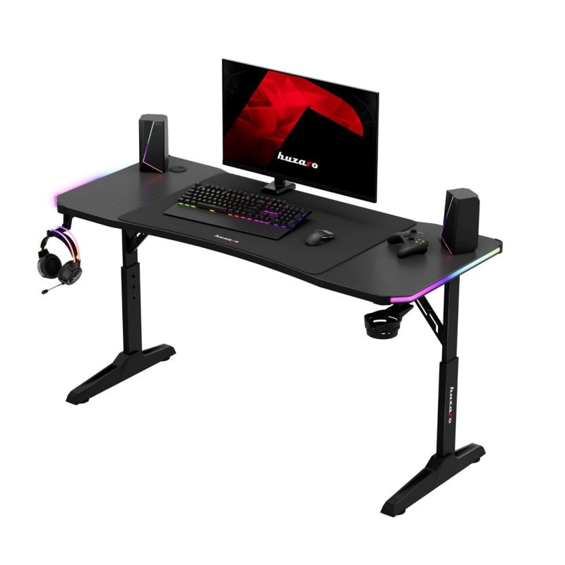 Huzaro Hero 3.6 RGB Black Gaming Desk Gaming PC/Stoliki i biurka Your Sports Performance