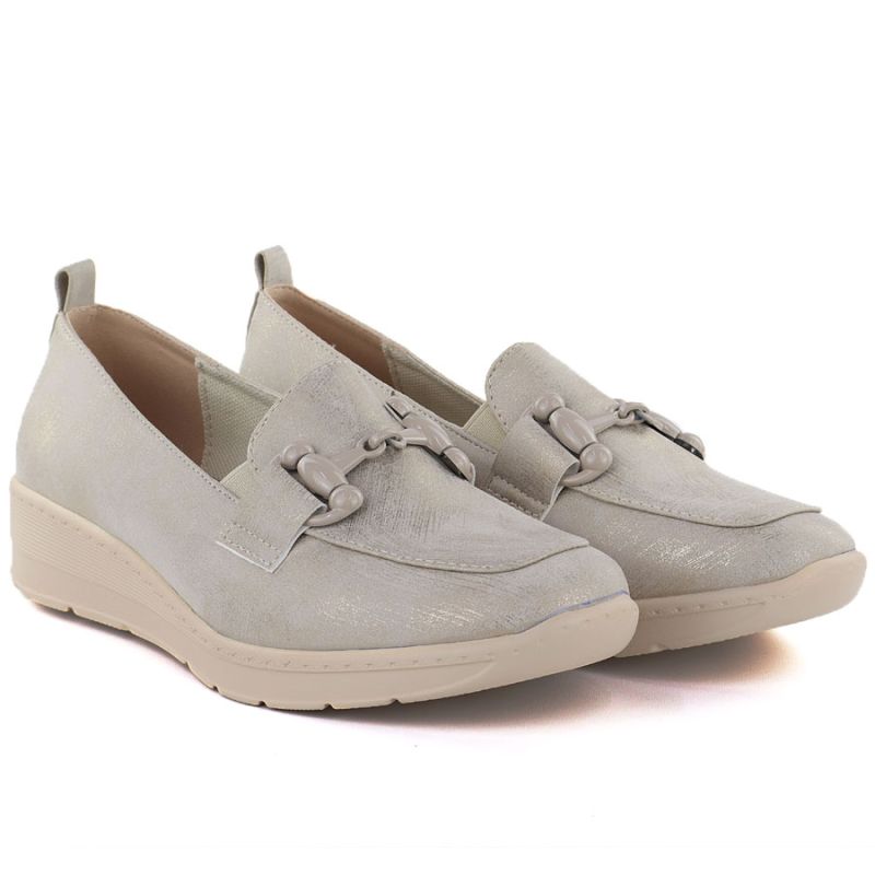 Women's gold platform shoes M.Daszyński MR1840 M. Daszyński