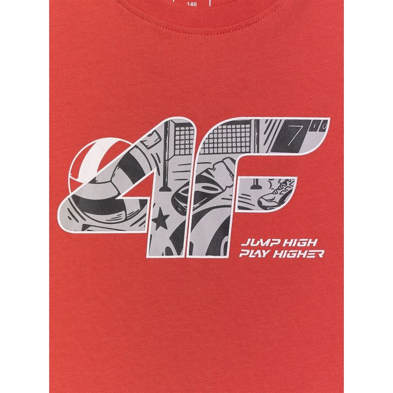 Boys' Regular-Fit Printed T-Shirt 4F 4FJRAW26TTSHM4349-062S