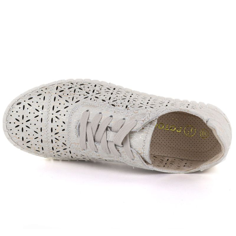 Women's openwork gold shoes Potocki JE19437 Potocki