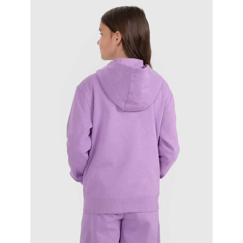 Girls' sweatshirt with a hood, 4F 4FJRAW25TSWSF2466-51S Clothing Your Sports Performance