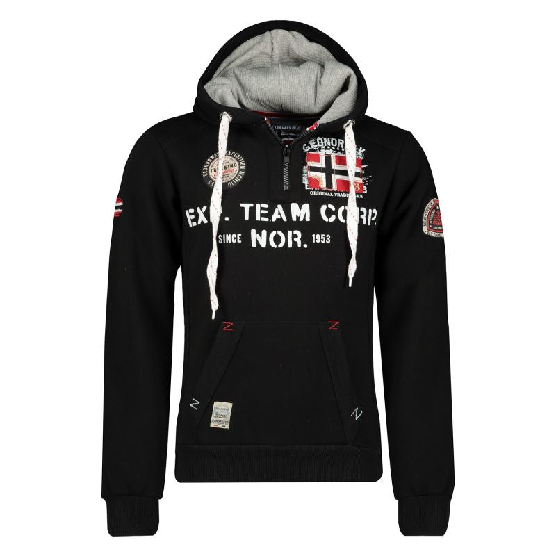 Men’s sweatshirt Geographical Norway GOPTAINE MEN 100 EO BS2 (WT1885H/GN-BLACK)