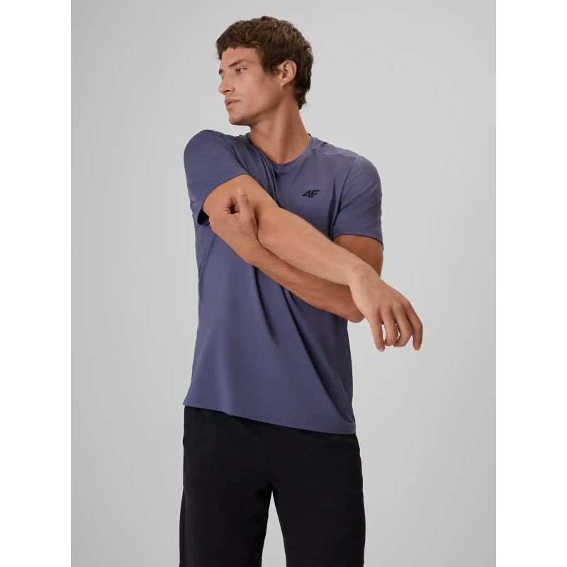Men's training T-shirt with quick-drying finish 4F 4FWAW26TFTSM2355-33S