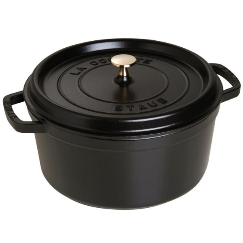 Cast iron pot, round, tall, STAUB 40502-285-0 - black, 4.8 ltr AGD - Produkty/Garnki / patelnie nieelektryczne Your Sports Performance