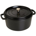 Cast iron pot, round, tall, STAUB 40502-285-0 - black, 4.8 ltr AGD - Produkty/Garnki / patelnie nieelektryczne Your Sports Performance