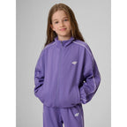 Girls' loose sports sweatshirt without hood 4F 4FJRSS26TSWSF3057-51S