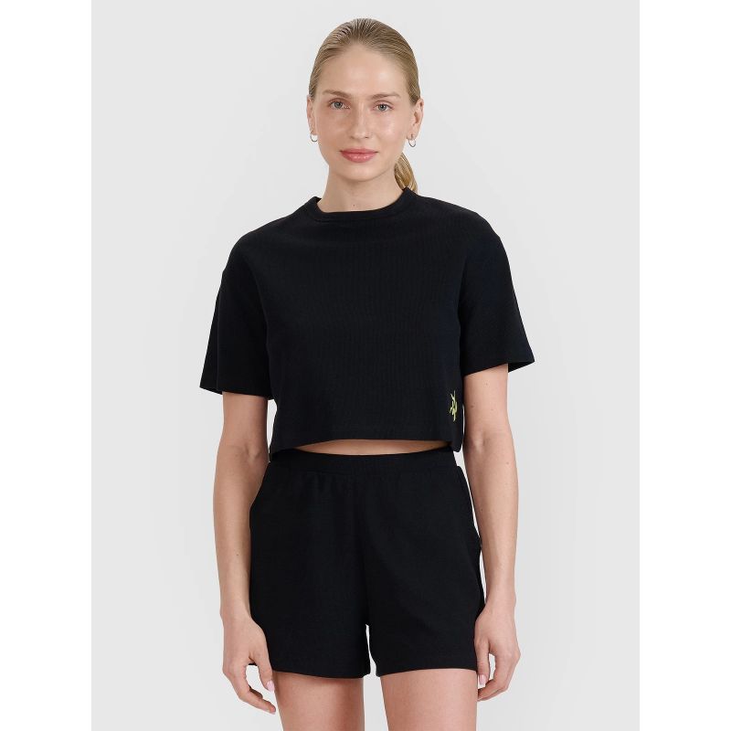Women's crop top t-shirt 4F 4FWSS25TTSHF1977-20S *Kategoria tymczasowa Your Sports Performance