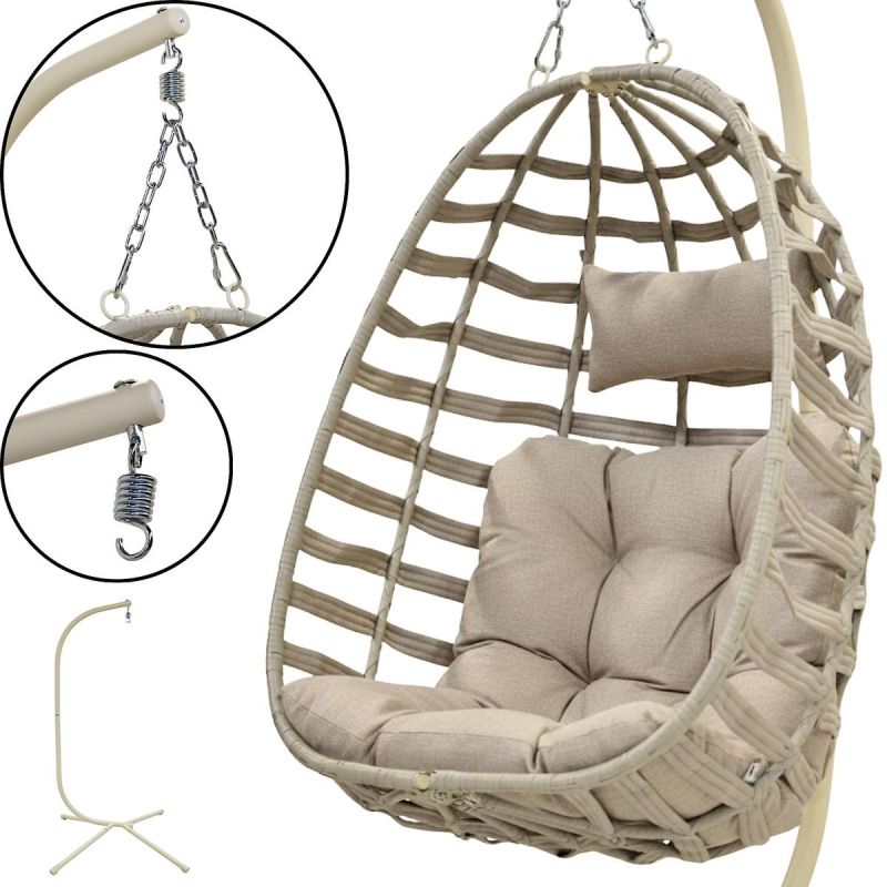 COCOON BEIGE HANGING CHAIR Home and Garden/Garden Your Sports Performance