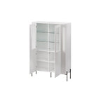 VERA display cabinet 110x40x160 white matt Bufety i witryny/Bufety i witryny na drewnianej podstawie Your Sports Performance