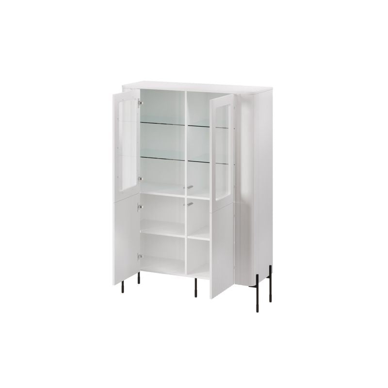 VERA display cabinet 110x40x160 white matt Bufety i witryny/Bufety i witryny na drewnianej podstawie Your Sports Performance