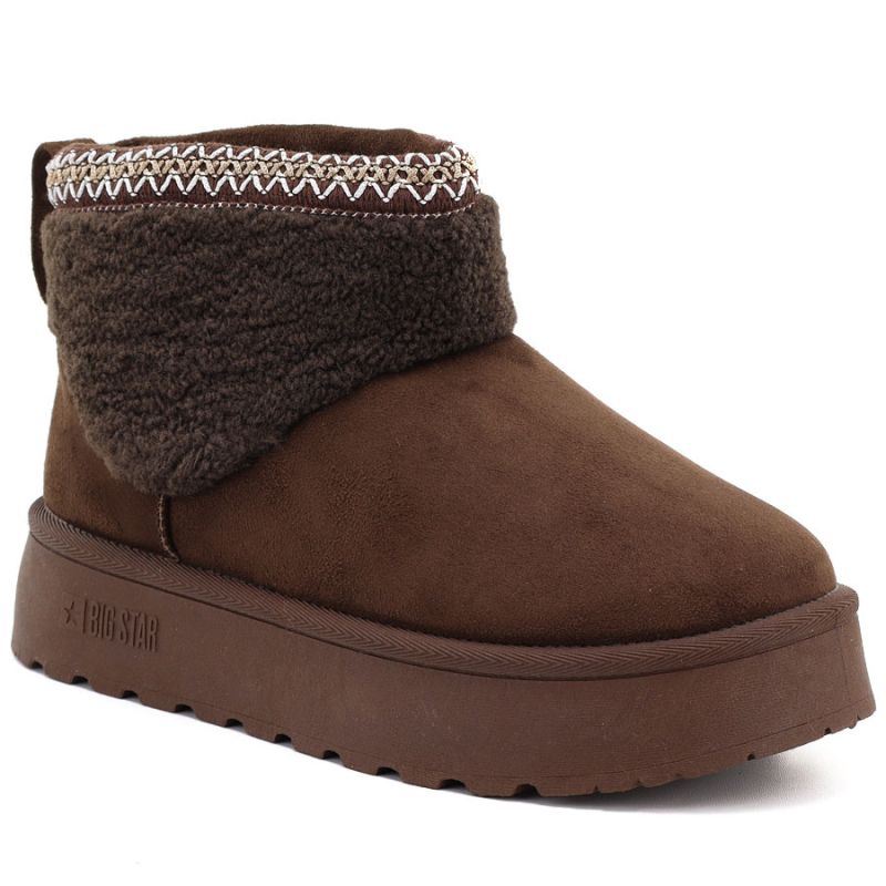 Big Star brown waterproof platform snow boots UU274171