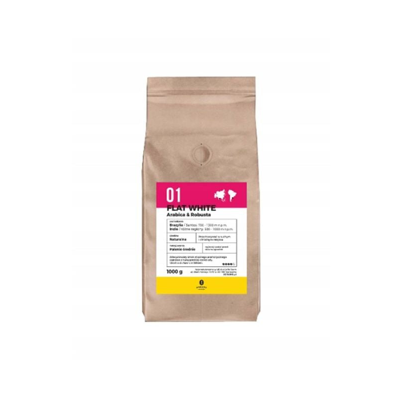 Roasted coffee beans 8Grams Flat White Arabica Robusta 1kg Kawa i herbata/Kawa ziarnista Your Sports Performance