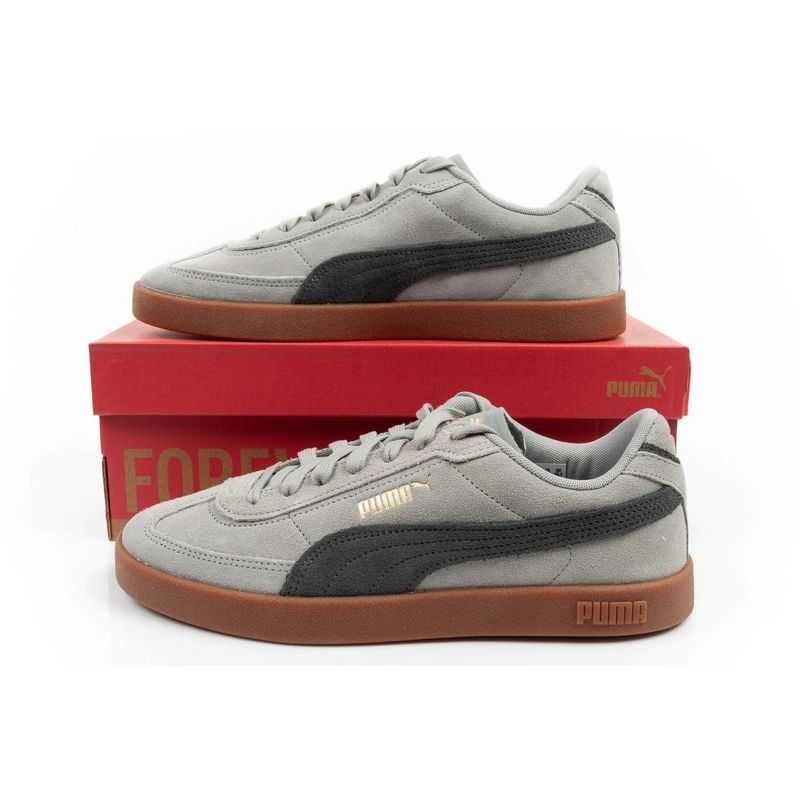 Puma Club II Era men's sports shoes, leather sneakers, gray To be categorized Your Sports Performance