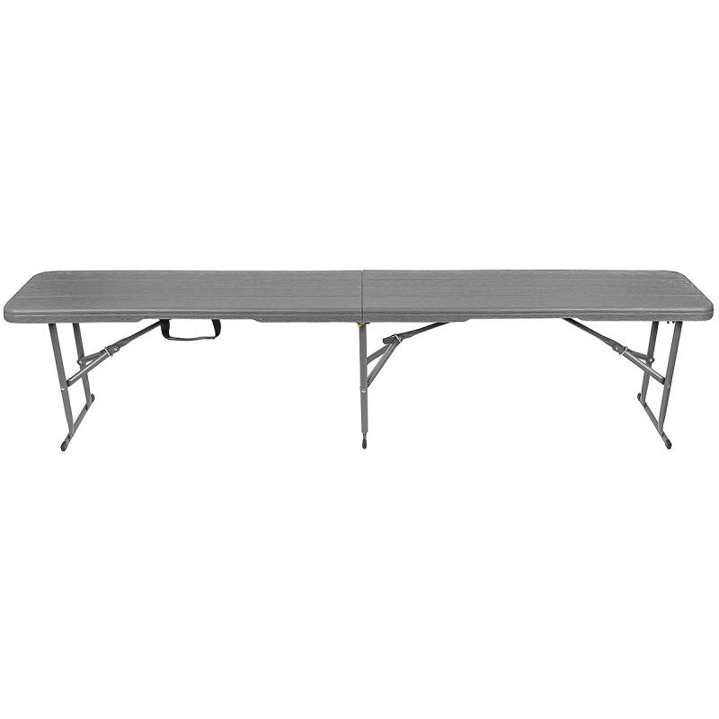CATERING BANQUET FOLDING BENCH 183x28x43CM WOODLAND BOARD DARK GREY Home and Garden/Garden Your Sports Performance