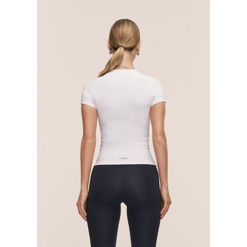 CASALL Defined Rib Tee Women's T-Shirt, White